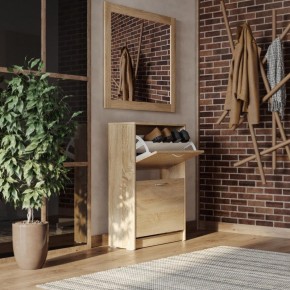 Тумба ОРИОН с двумя полками для обуви, цвет Дуб Сонома в Покачах - pokachi.ok-mebel.com | фото 4