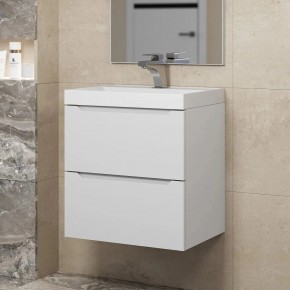 Тумба под раковину Uperwood Tanos 50 см, подвесная, белая матовая в Покачах - pokachi.ok-mebel.com | фото