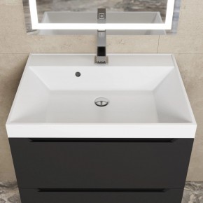 Тумба под раковину Uperwood Tanos 60 см, подвесная, черная матовая в Покачах - pokachi.ok-mebel.com | фото 11