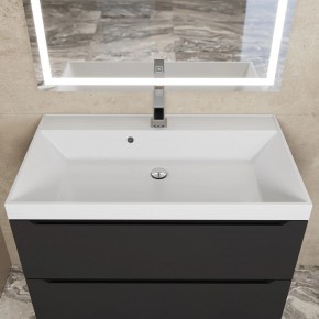Тумба под раковину Uperwood Tanos 80 см, подвесная, черная матовая в Покачах - pokachi.ok-mebel.com | фото 10