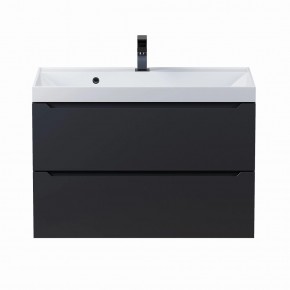 Тумба под раковину Uperwood Tanos 80 см, подвесная, черная матовая в Покачах - pokachi.ok-mebel.com | фото 8