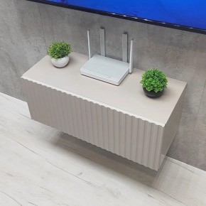 Тумба подвесная под ТВ LINES MTV1-MA 750 Бежевый (Леда-М 10.1.5) в Покачах - pokachi.ok-mebel.com | фото 6