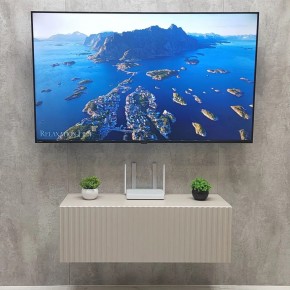 Тумба подвесная под ТВ LINES MTV3-MA 900 Бежевый (Леда-М 10.1.5) в Покачах - pokachi.ok-mebel.com | фото 3