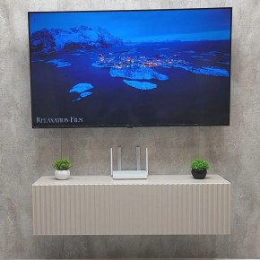 Тумба подвесная под ТВ LINES MTV4-MA 1150 Бежевый (Леда-М 10.1.5) в Покачах - pokachi.ok-mebel.com | фото 2