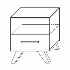 Тумба прикроватная Вега Скандинавия в Покачах - pokachi.ok-mebel.com | фото 7
