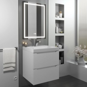Тумба с раковиной Uperwood Tanos 50 см, подвесная, белая матовая в Покачах - pokachi.ok-mebel.com | фото