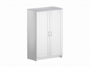 Тумба СИРИУС двухдверная высокая, цвет белый в Покачах - pokachi.ok-mebel.com | фото