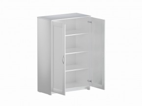 Тумба СИРИУС двухдверная высокая, цвет белый в Покачах - pokachi.ok-mebel.com | фото 3