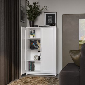 Тумба СИРИУС двухдверная высокая, цвет белый в Покачах - pokachi.ok-mebel.com | фото 4