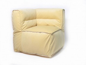 Угловое модульное бескаркасное кресло Комфорт (Желтый велюр) в Покачах - pokachi.ok-mebel.com | фото
