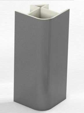 Угловое соединение для цоколя 90 гр. h100 мм (Алюминий, Белый, Черный, Сонома) в Покачах - pokachi.ok-mebel.com | фото