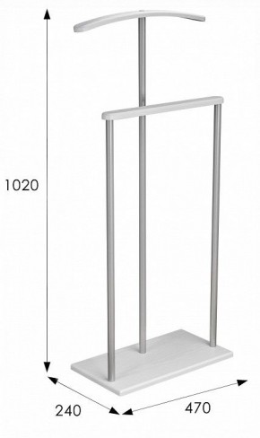 Вешалка для костюма Дэви 1 в Покачах - pokachi.ok-mebel.com | фото 6