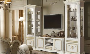 Витрина 1-дверная (11.321) Роза Талия (беж) в Покачах - pokachi.ok-mebel.com | фото 2
