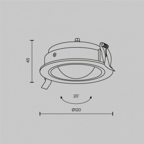 Встраиваемый светильник Maytoni Lens DL105-12W3K-W в Покачах - pokachi.ok-mebel.com | фото 6