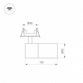 Встраиваемый светильник на штанге Arlight LGD-ARTEMIS-BUILT-FLAP-R55-12W 051796 в Покачах - pokachi.ok-mebel.com | фото 6