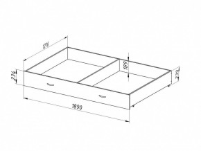 Ящик для металлических кроватей 120*190 (Венге) в Покачах - pokachi.ok-mebel.com | фото 2