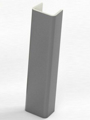 Торцевая заглушка  для цоколя h100 мм (Алюминий, Белый, Черный, Сонома) в Покачах - pokachi.ok-mebel.com | фото