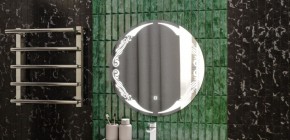 Зеркало Канберра 700х700 с подсветкой Домино (GL7032Z) в Покачах - pokachi.ok-mebel.com | фото 7