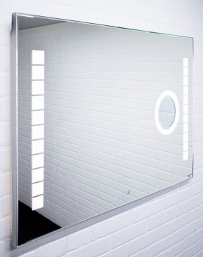 Зеркало Quadro 100 alum (линза) с подсветкой Sansa (SQL1030Z) в Покачах - pokachi.ok-mebel.com | фото 3